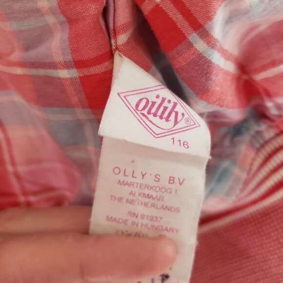 Vintage Oilily Bibie Satin Bomber Jacket Kids Size 116 / 6y - Picture 9 of 11